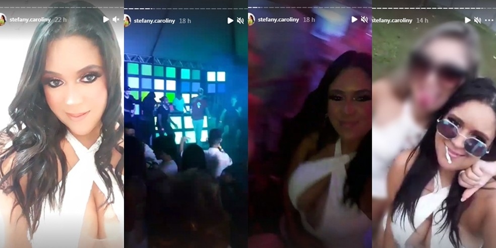 Stefany Caroliny de Paula Alves de 26 anos postou fotos e vdeos em festa antes do acidente Foto ReproduoInstagram